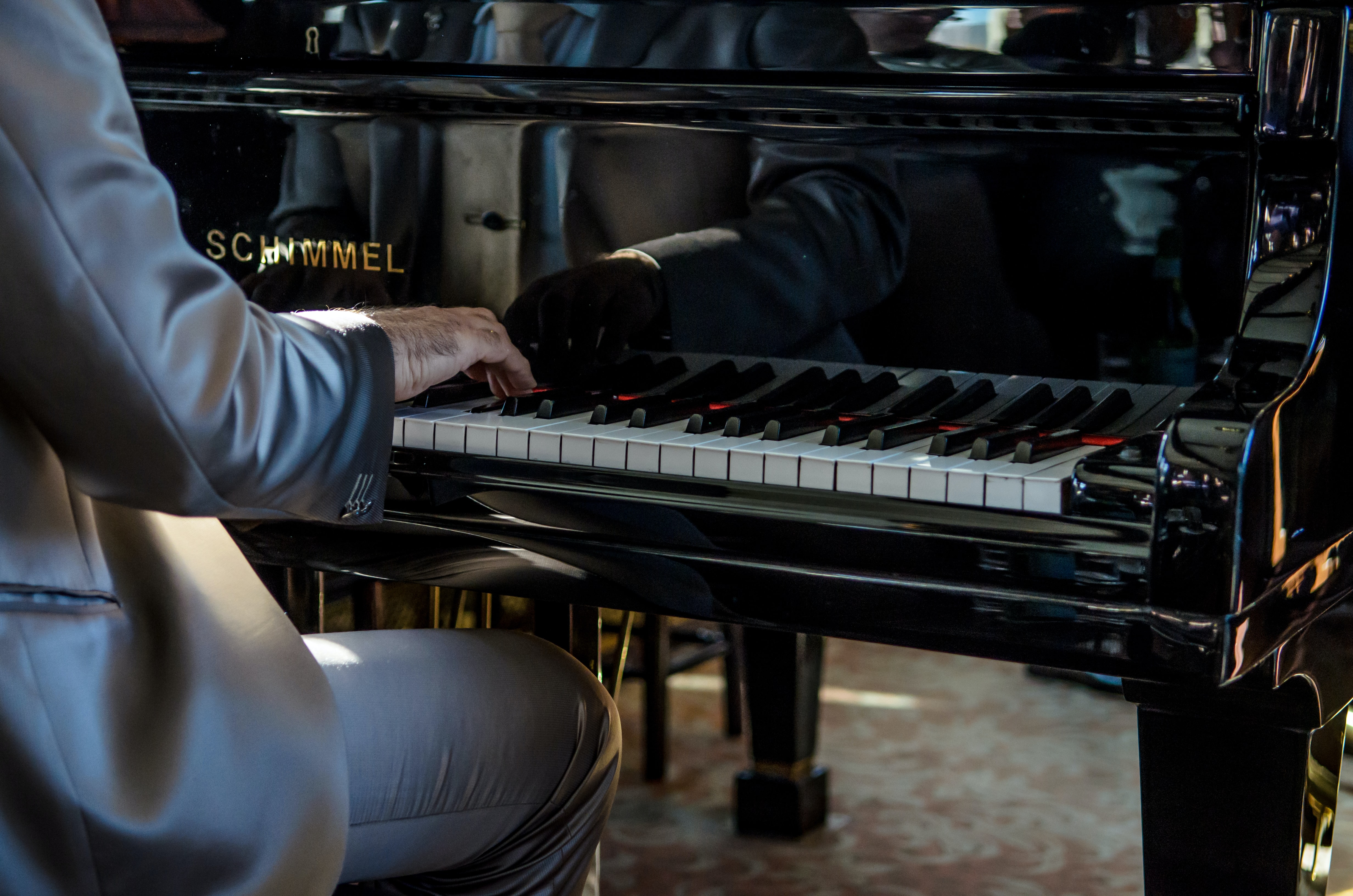 Man playing piano